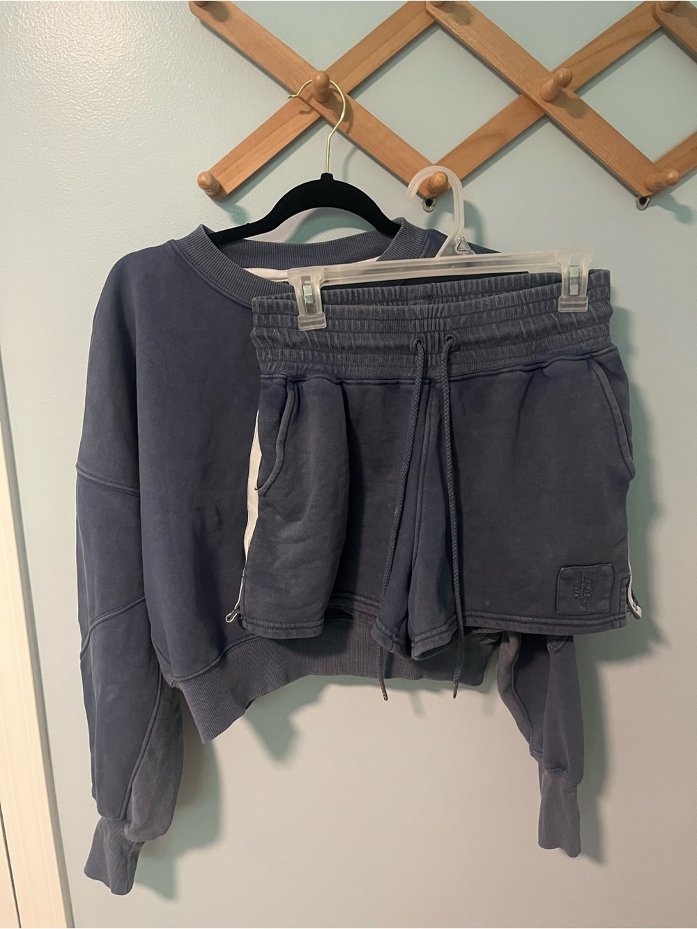 FP Movement Sprint to the Blue Finish Sweatshirt and Short Set